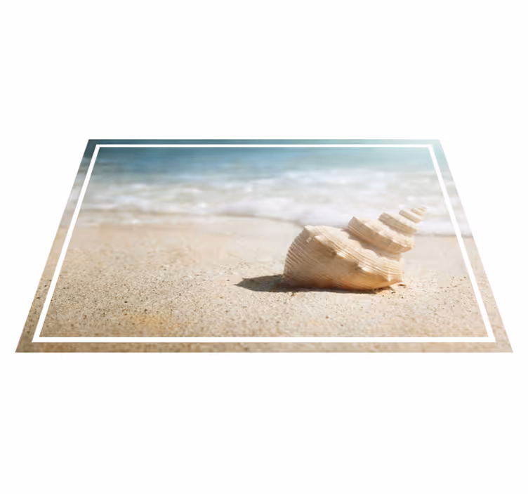Elegante schelpenvertoning originele placemat - TenStickers