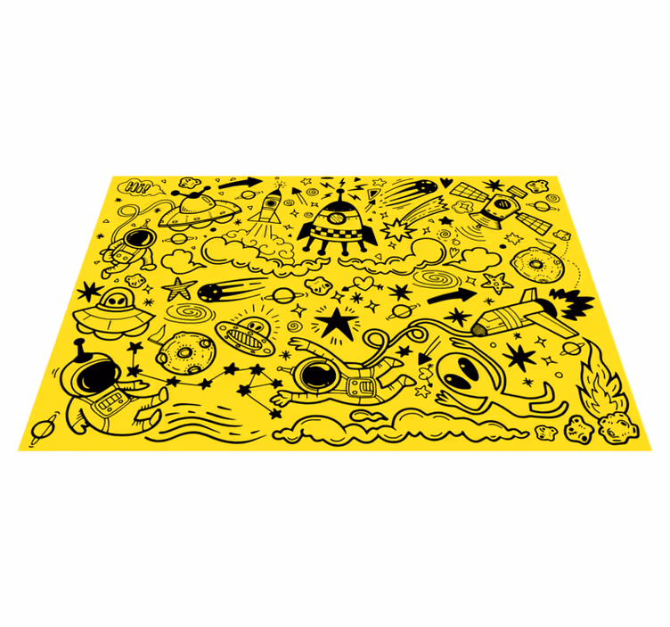 Kinder placemat ruimte avontuur patronen - TenStickers