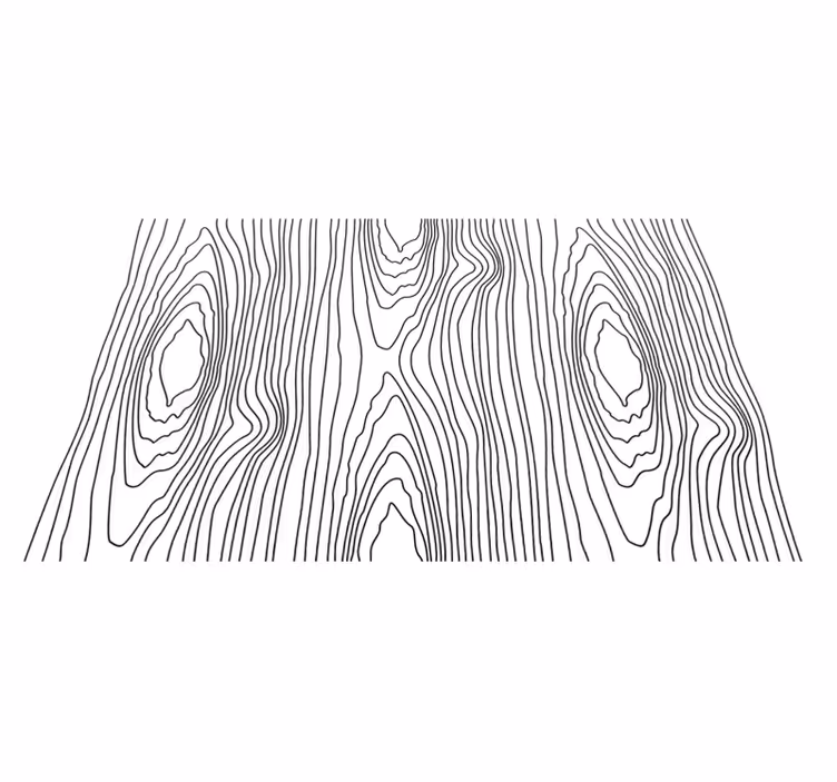 Houten placemat met houtnerfpatroon - TenStickers