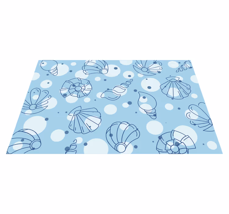 Originele placemat met oceaan schelpenpatronen - TenStickers