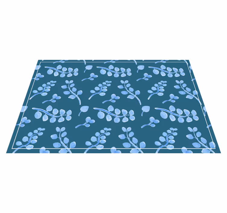 Houten placemat botanisch blad element - TenStickers