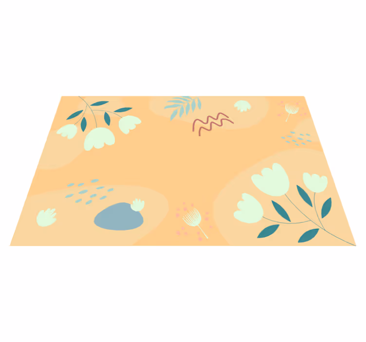 Originele placemat abstract bloemenpatroon - TenStickers