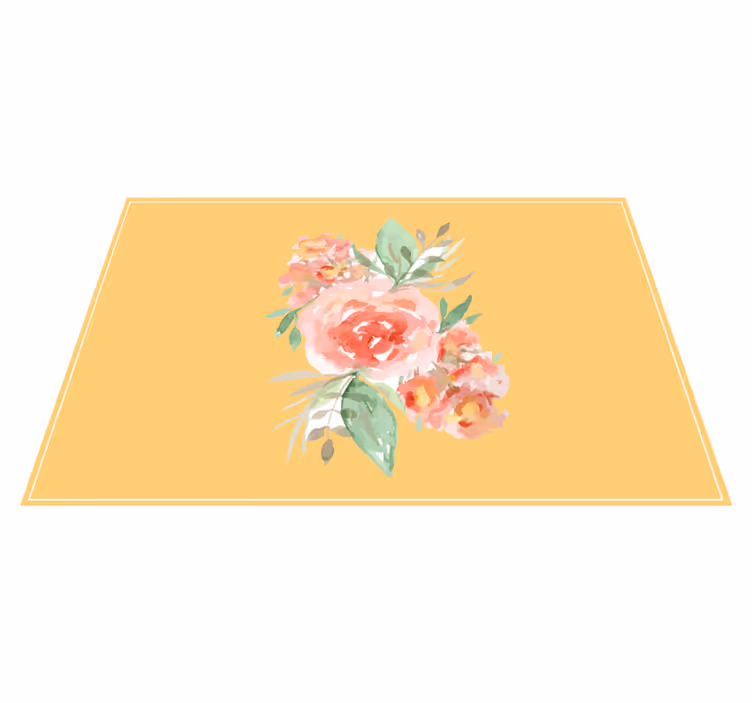 Originele placemat met bloemenpatroon accent - TenStickers