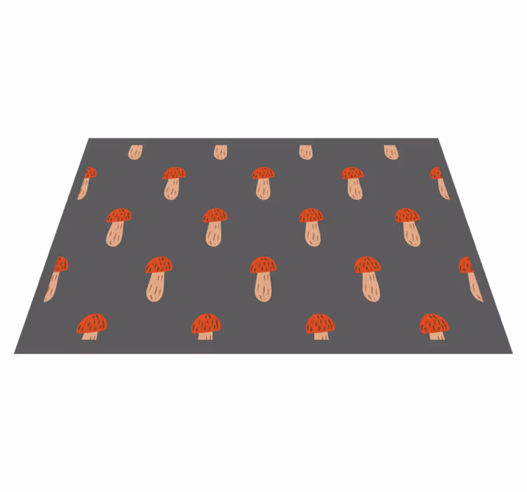 Originele placemat met paddenstoelenpatroon elementen - TenStickers