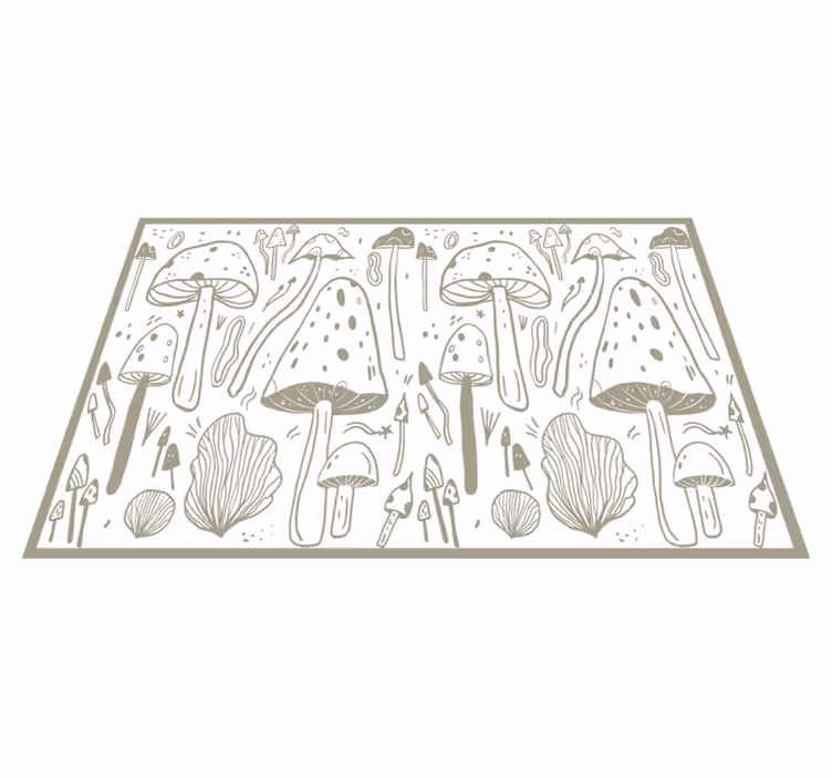Originele placemat paddenstoel natuur elementen - TenStickers