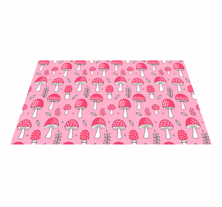 Originele placemat met levendig paddenstoelenmotief - TenStickers