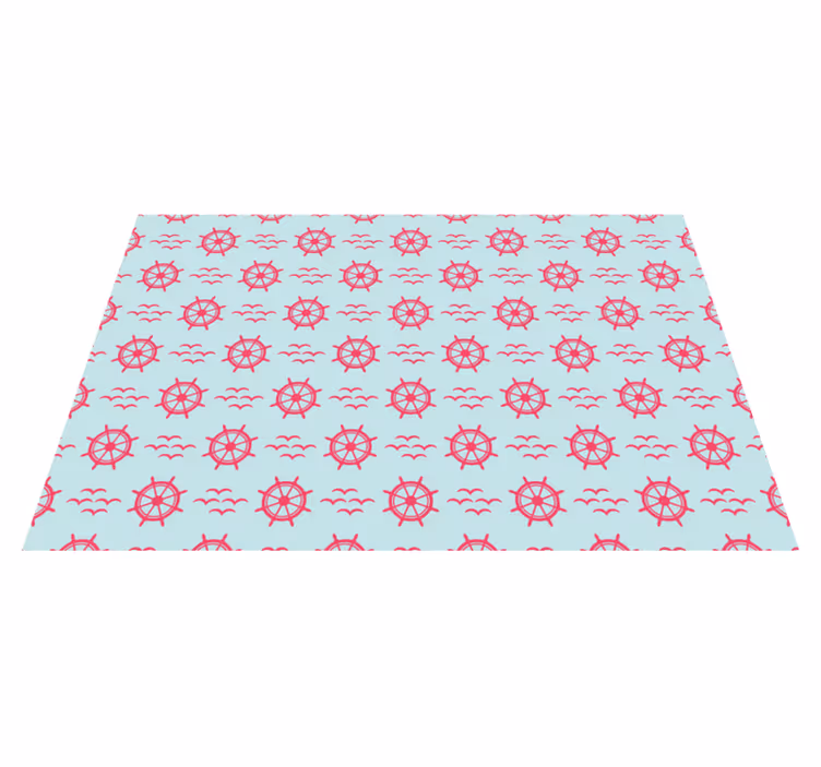 Originele placemat nautisch stuurwiel - TenStickers