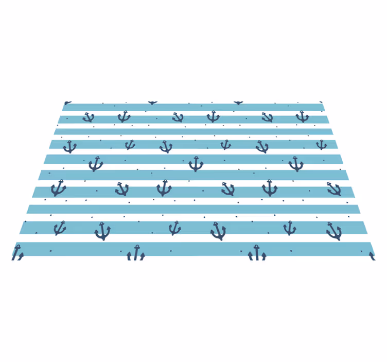 Originele placemat ankerpatroon strepen - TenStickers