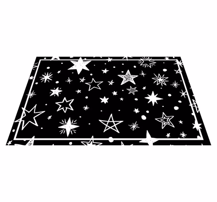 Kinder placemat sterrennachtpatroon - TenStickers