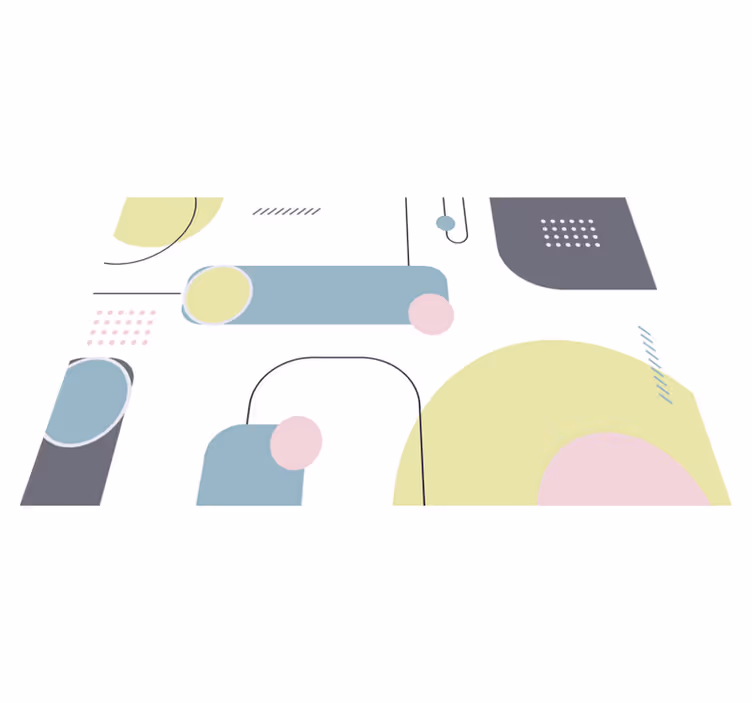 Moderne placemats Pastel geometrische achtergrond - TenStickers
