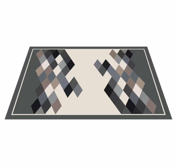Geometrisch patroon oppervlak moderne placema - TenStickers
