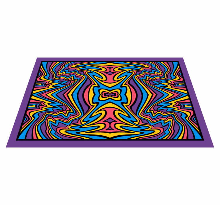 Originele placemat kleurrijke abstracte spiralen - TenStickers