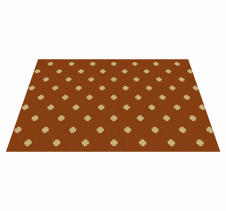 Houten placemat met textuurpuntpatroon - TenStickers