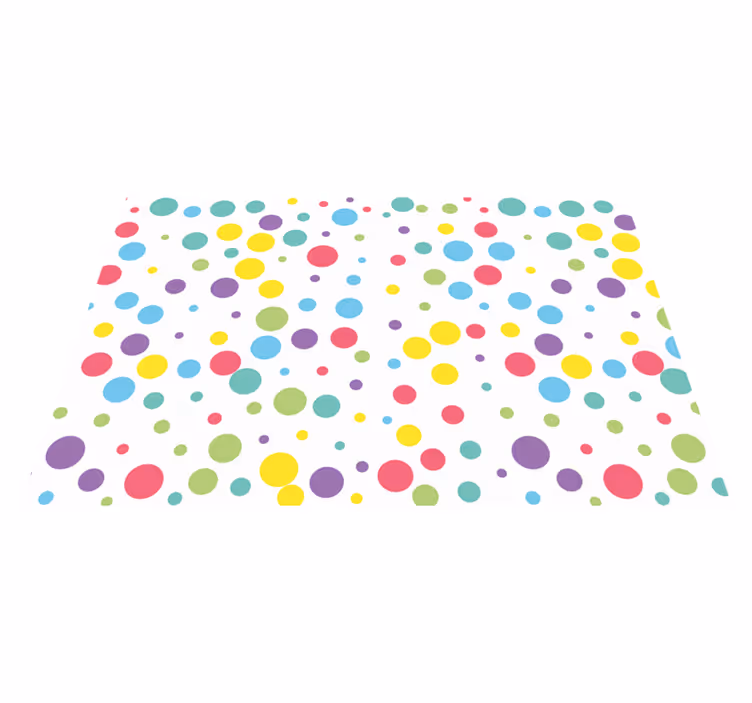 Originele placemats Kleurrijk stippenpatroon - TenStickers