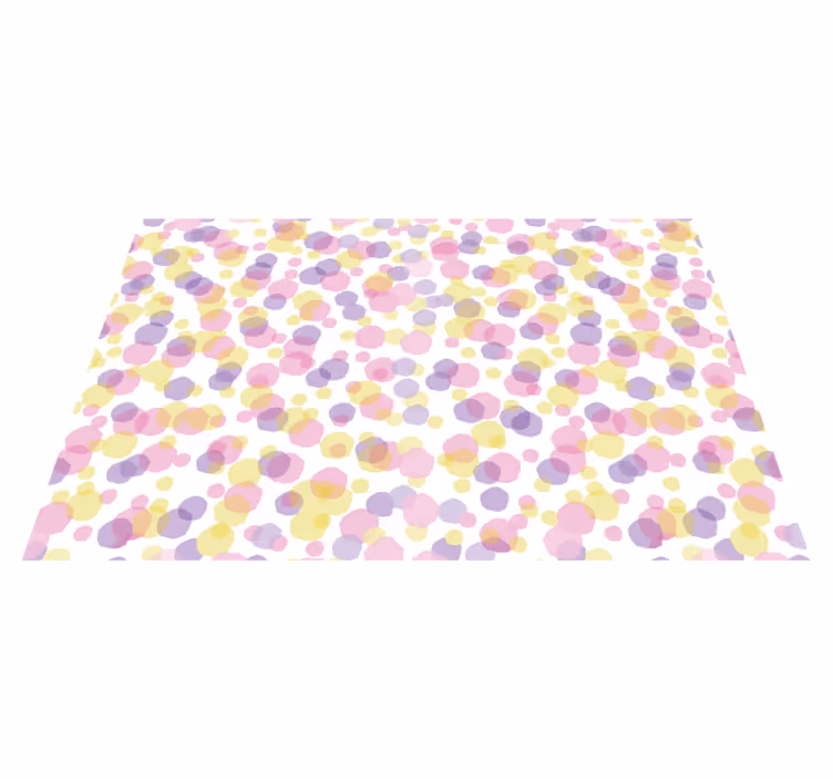 Houten placemat met kleurrijke abstracte patronen - TenStickers