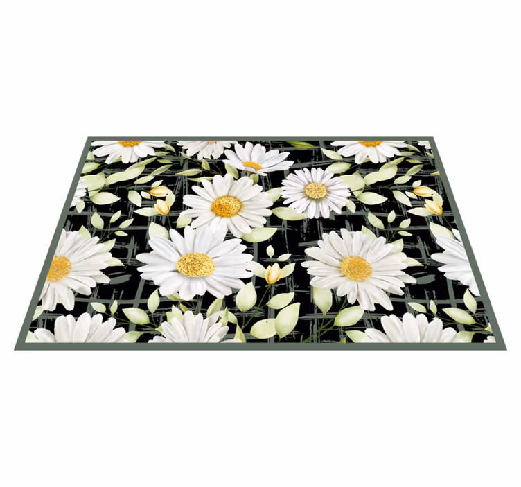 Originele placemat met bloemenpatroon van madeliefjes - TenStickers