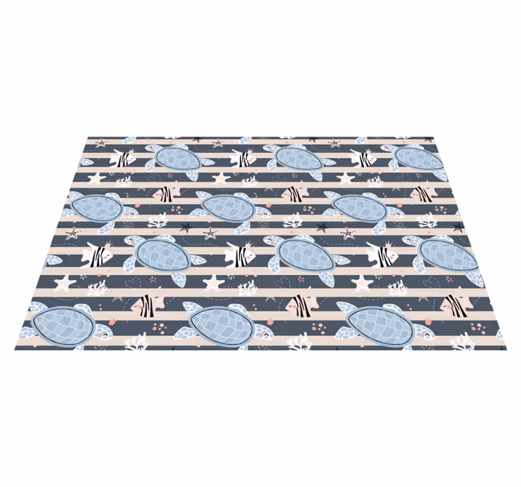 Kinder placemat schildpadpatroon vreugde - TenStickers