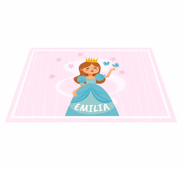 Kinder placemat met prinses karakterillustratie - TenStickers
