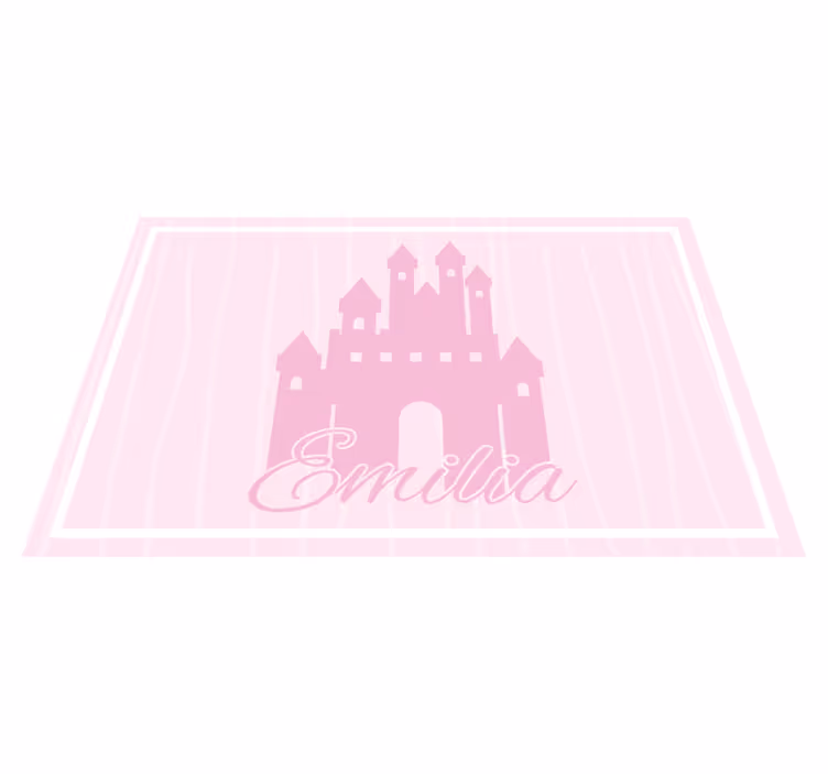 Kinder placemat met kasteelthema ontwerp - TenStickers