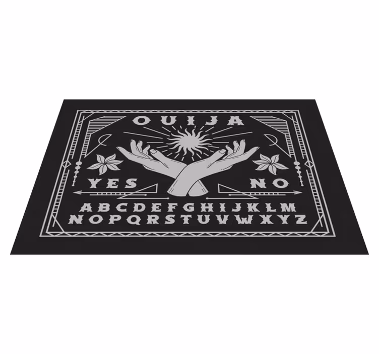 Placemat met tekst ouija bord handen - TenStickers