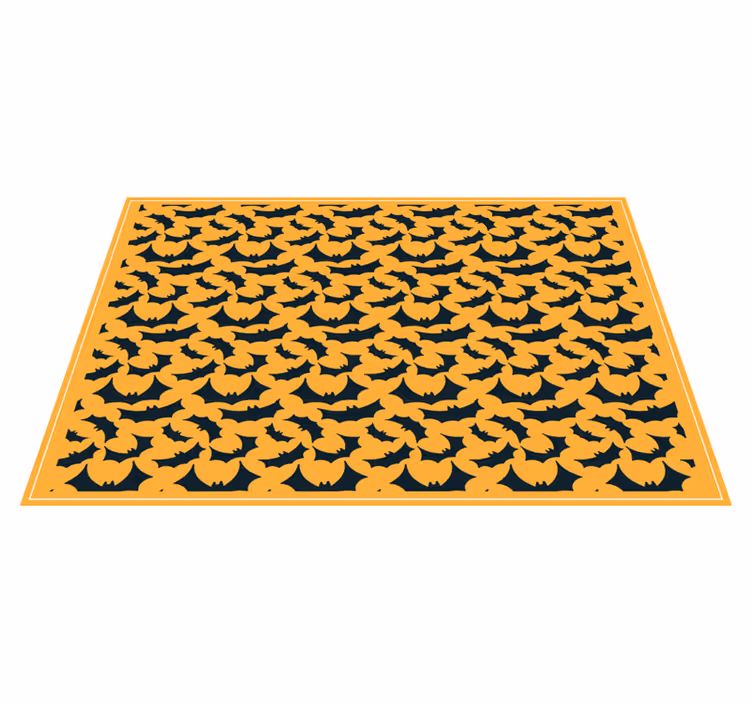 Halloween placemat vleermuispatroon overlay - TenStickers