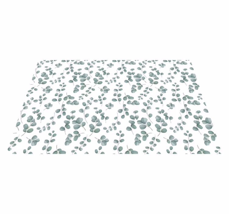 Houten placemat eucalyptusbladpatroon - TenStickers