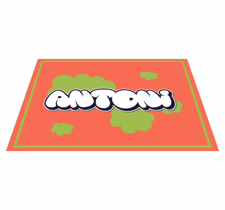 Placemat met naam gepersonaliseerde leuke naam - TenStickers