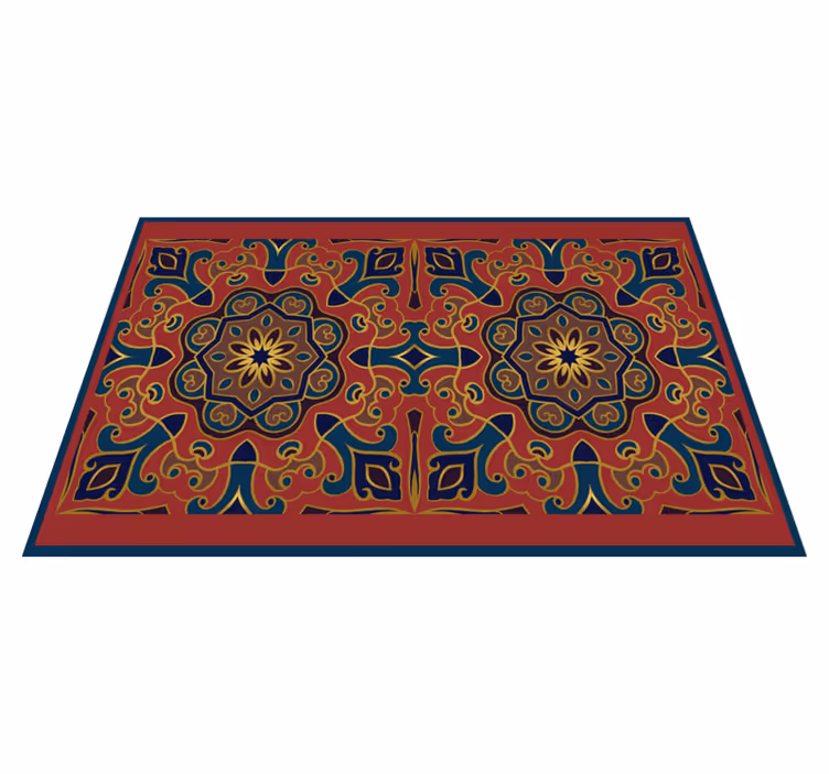 Originele placemat ingewikkelde bloemenarrangement - TenStickers