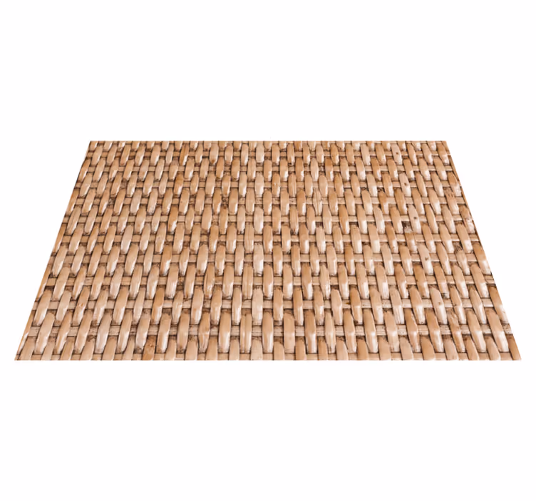 Houten placemat geweven textuur oppervlak - TenStickers