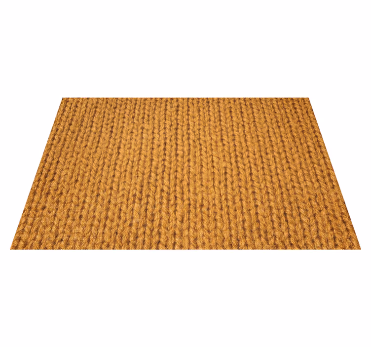 Houten placemat gebreid stofpatroon - TenStickers