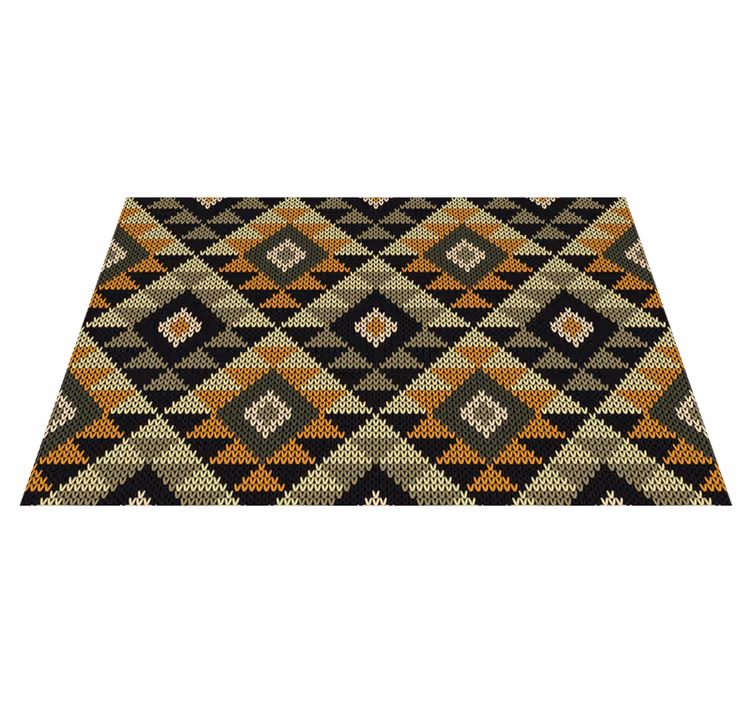 Houten placemat met chique geometrisch motief - TenStickers