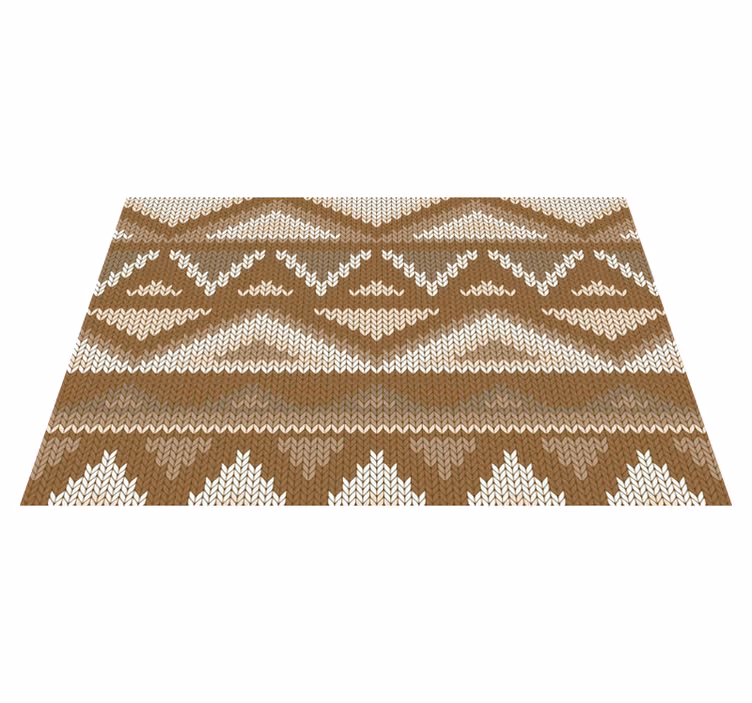 Houten placemat gebreid patroon oppervlak - TenStickers