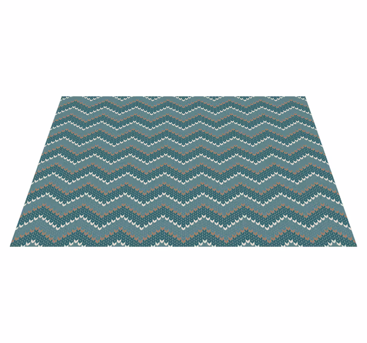 Houten placemat golfpatroon motief - TenStickers
