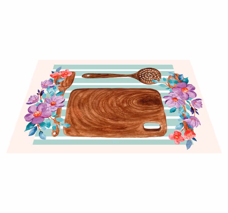 Originele placemat elegante culinaire scène - TenStickers