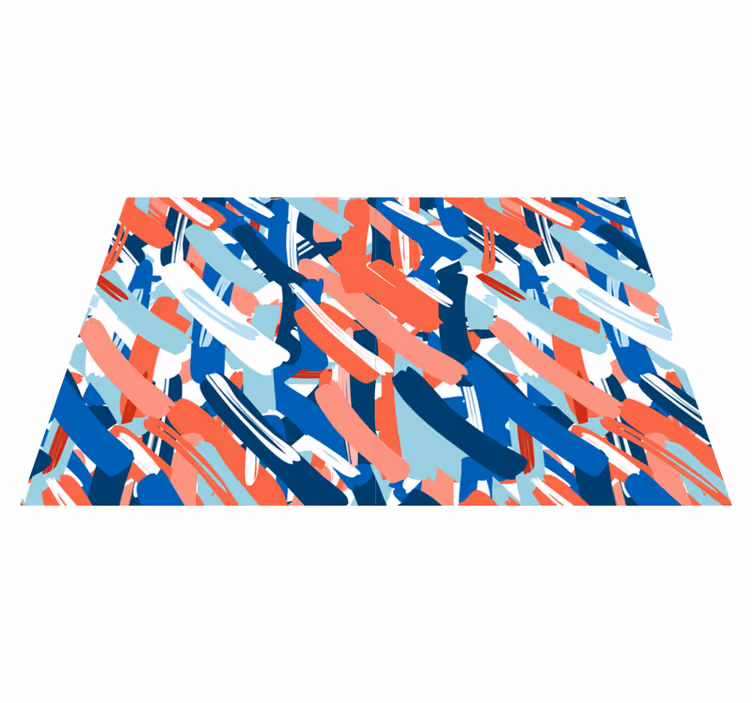 Moderne placema kleurrijke abstracte strepen - TenStickers