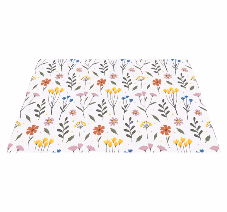 Originele placemat met bloemmotief kenmerken - TenStickers