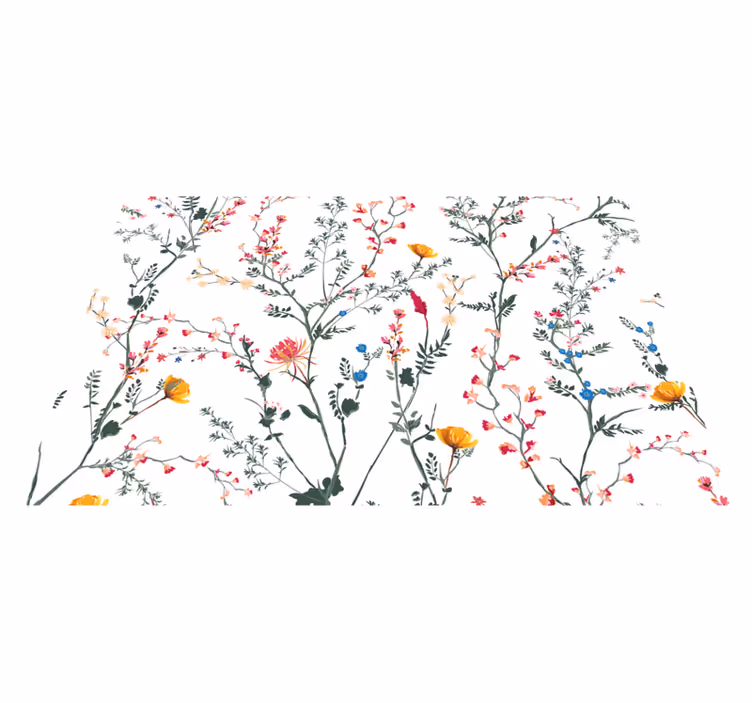 Originele placemat bloemenpatroon array - TenStickers