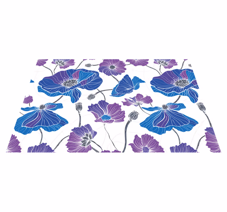 Houten placemat levendig botanisch motief - TenStickers
