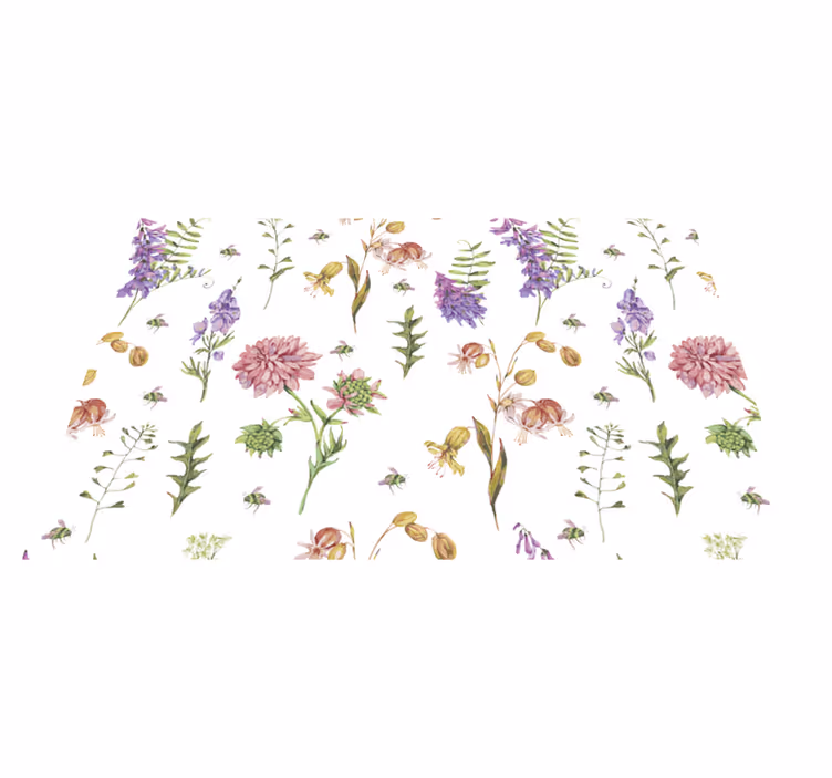 Originele placemat met bloemig botanisch motief - TenStickers