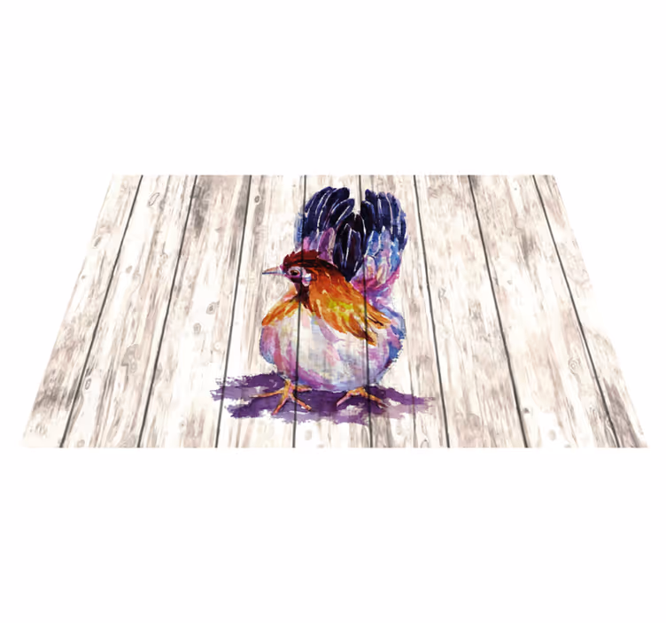 Originele placemat kleurrijke vogelillustratie - TenStickers