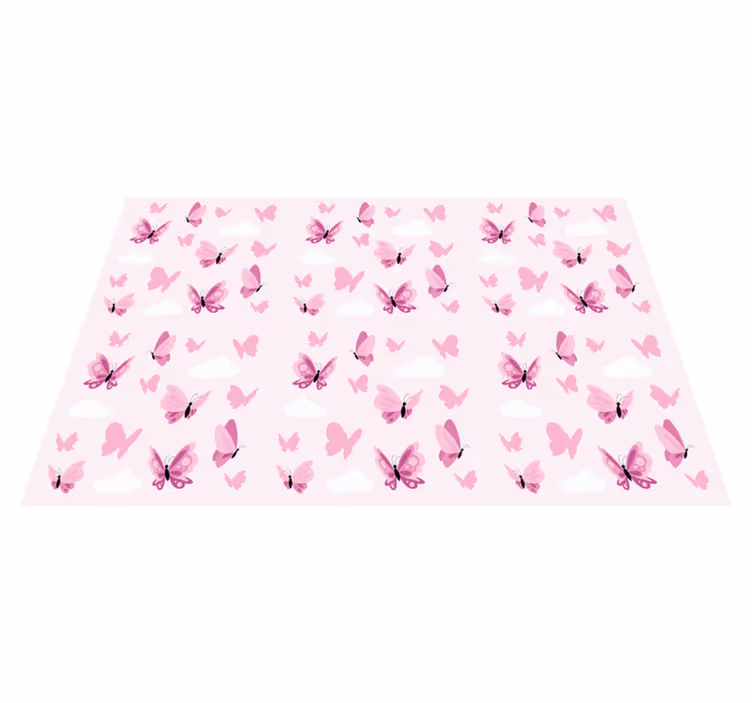 Kinder placemat vlinderprint patroon - TenStickers
