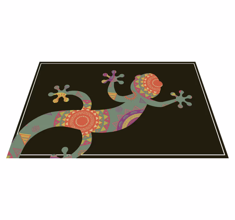 Originele placemat kleurrijk hagedis motief - TenStickers