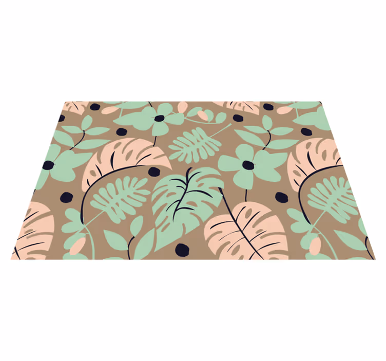 Moderne placemat botanisch patroon achtergrond - TenStickers