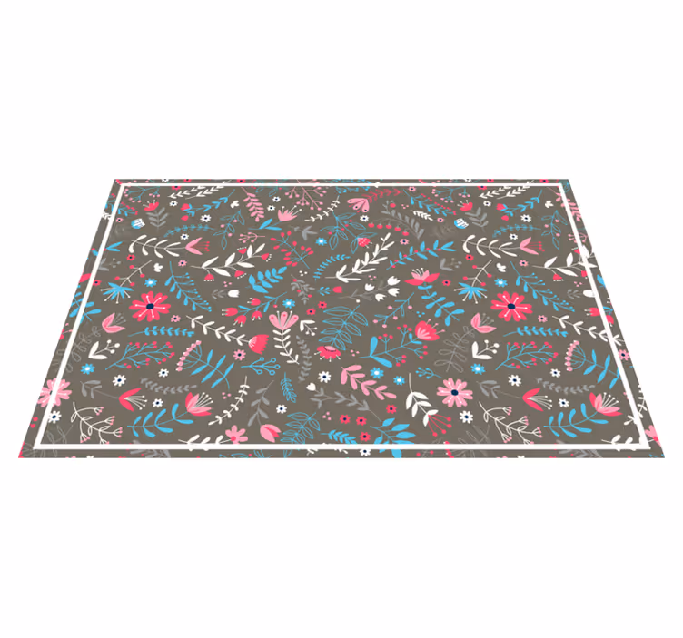 Houten placemat met botanische textuurafwerking - TenStickers