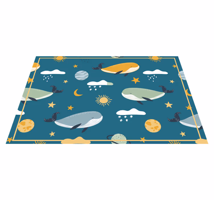 Kinder placemat walvissen en hemelse patronen - TenStickers