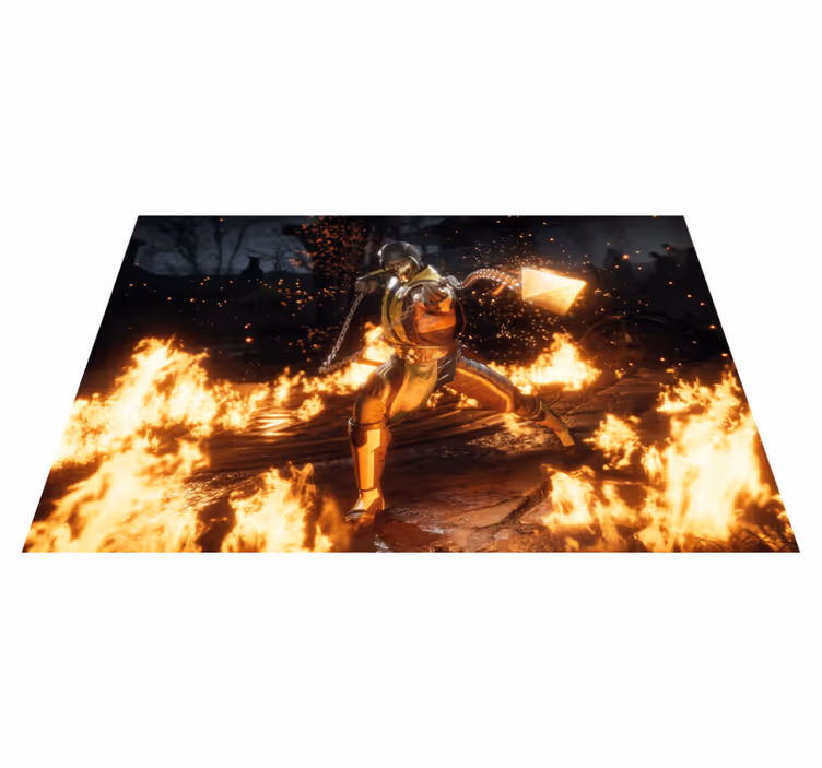 Originele placemat fierce character actie - TenStickers