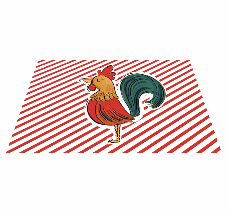 Originele placemat ruit met strepen - TenStickers