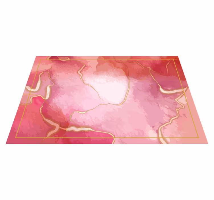 Houten placemat elegant roze marmer - TenStickers