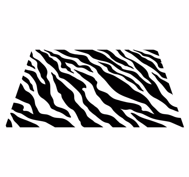 Houten placemat met zebra streep patroon - TenStickers