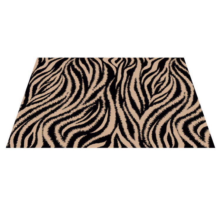 Houten placemat met zebra patroon oppervlak - TenStickers